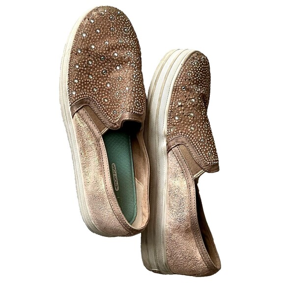 Skechers Shoes Slip On Memory Foam Air Cooled Platform Pink Rhinestones Women 5 - Picture 3 of 5